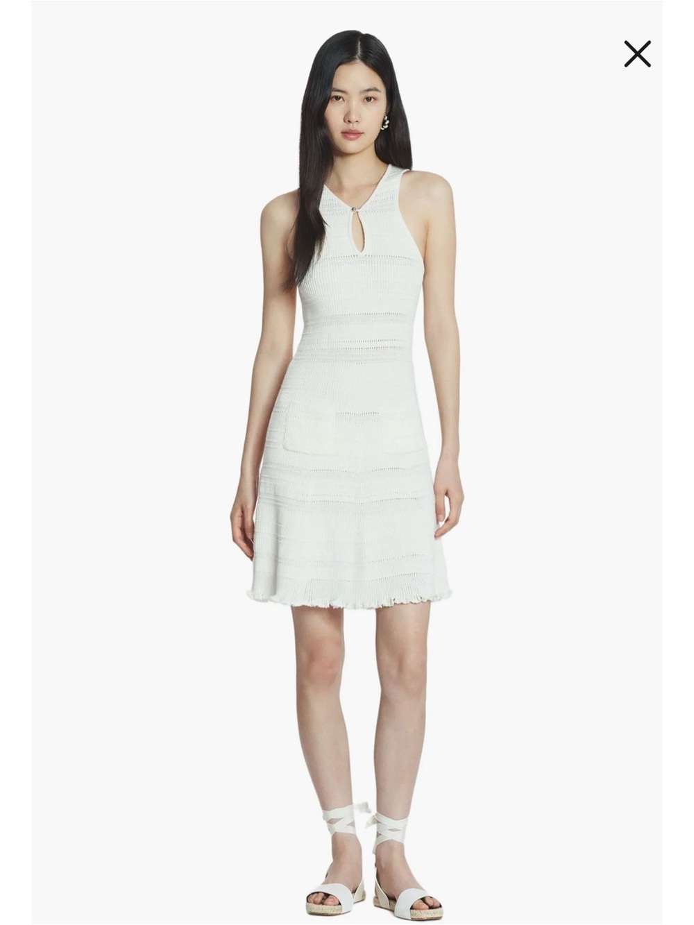 Lanvin Short Knit Cotton Dress. Size S
